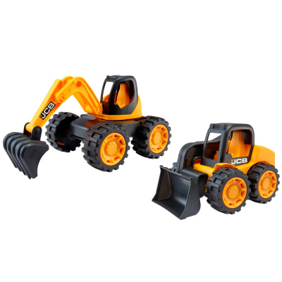 Набор спецтехники JCB экскаватор и погрузчик 18 см HTI 1416460.UNI 1